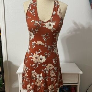 Floral Halter Dress S